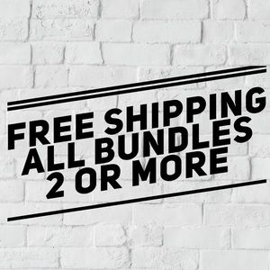 **FREE SHIPPING** ON ALL BUNDLES 2 OR MORE!